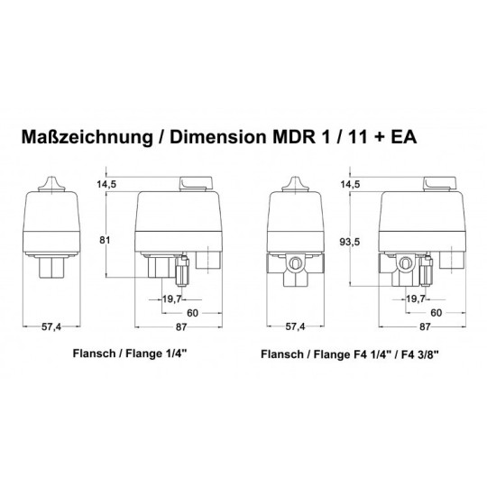 Wyłącznik ciśnieniowy CONDOR MDR 1/11 230 V do 40 kW