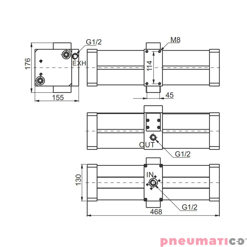 Wzmacniacz ciśnienia typ 17100.125 Wzmacniacz ciśnienia typ 17100.125