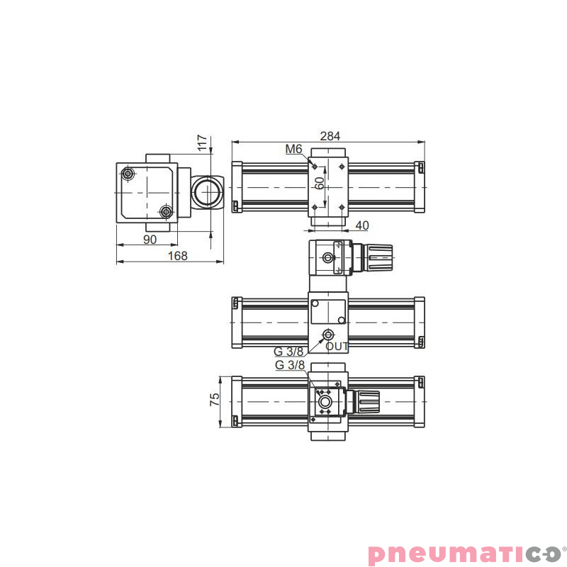 Wzmacniacz ciśnienia typ 1763.80 z regulatorem ciśnienia 1763.80.NR