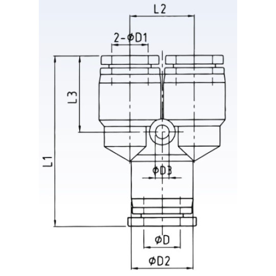Trójnik redukcyjny typ PW na przewód 6mm - 2x4mm Trójnik redukcyjny typ PW na przewód 6mm - 2x4mm