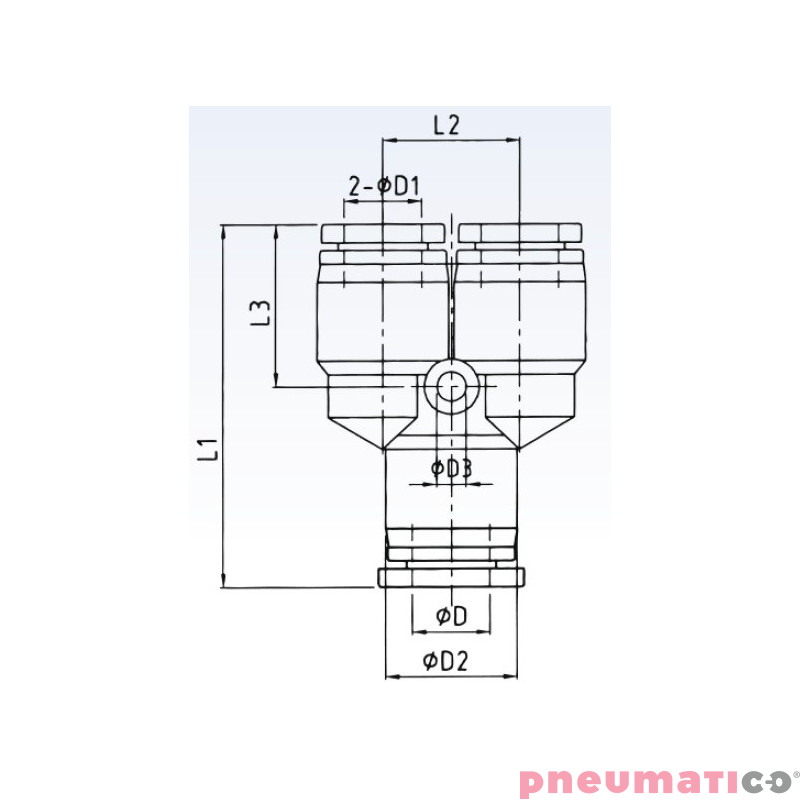 Trójnik redukcyjny typ PW na przewód 8mm - 2x6mm Trójnik redukcyjny typ PW na przewód 8mm - 2x6mm
