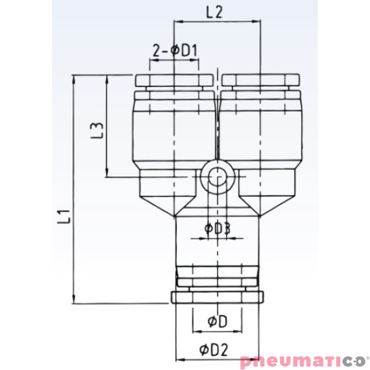 Trójnik redukcyjny typ PW na przewód 8mm - 2x6mm Trójnik redukcyjny typ PW na przewód 8mm - 2x6mm