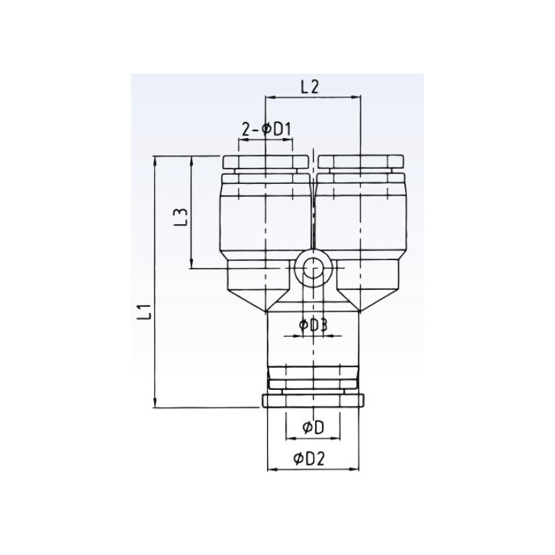 Trójnik redukcyjny typ PW na przewód 10mm - 2x8mm Trójnik redukcyjny typ PW na przewód 10mm - 2x8mm