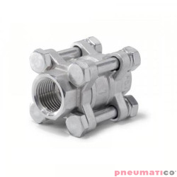 Zaw&oacute;r zwrotny 3-częściowy nierdzewny 50000415G ESG 1/2'