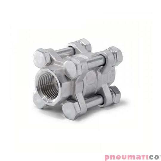 Zawór zwrotny 3-częściowy nierdzewny 50000415G ESG 1/2' Zawór zwrotny 3-częściowy nierdzewny 50000415G ESG 1/2'