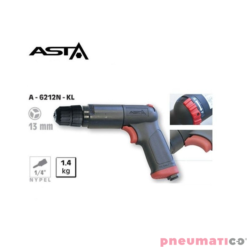 Wiertarka pneumatyczna ASTA A-6212N-KL L-P 800 obr/min Wiertarka pneumatyczna ASTA A-6212N-KL L-P 800 obr/min