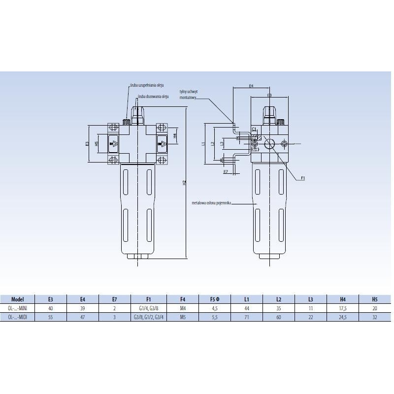 Naolejacz RECTUS RQS OL-3/4-MIDI 
