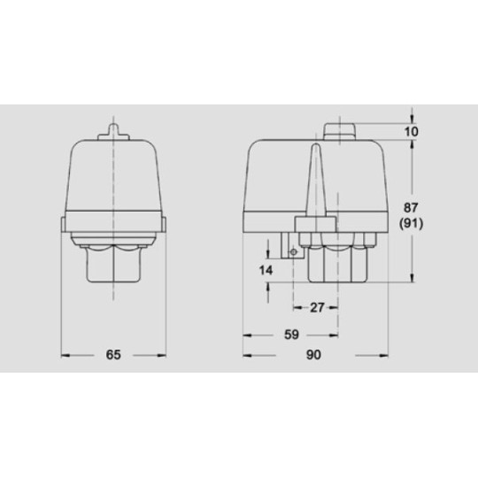 Wyłącznik ciśnieniowy CONDOR MDR 2/6 230 V do 22 kW