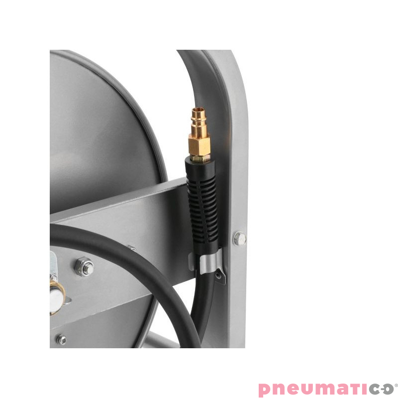 Wąż pneumatyczny na bębnie automatyczny podłogowy 1/4" 30m 14x8mm 20bar AIRPRESS 46508