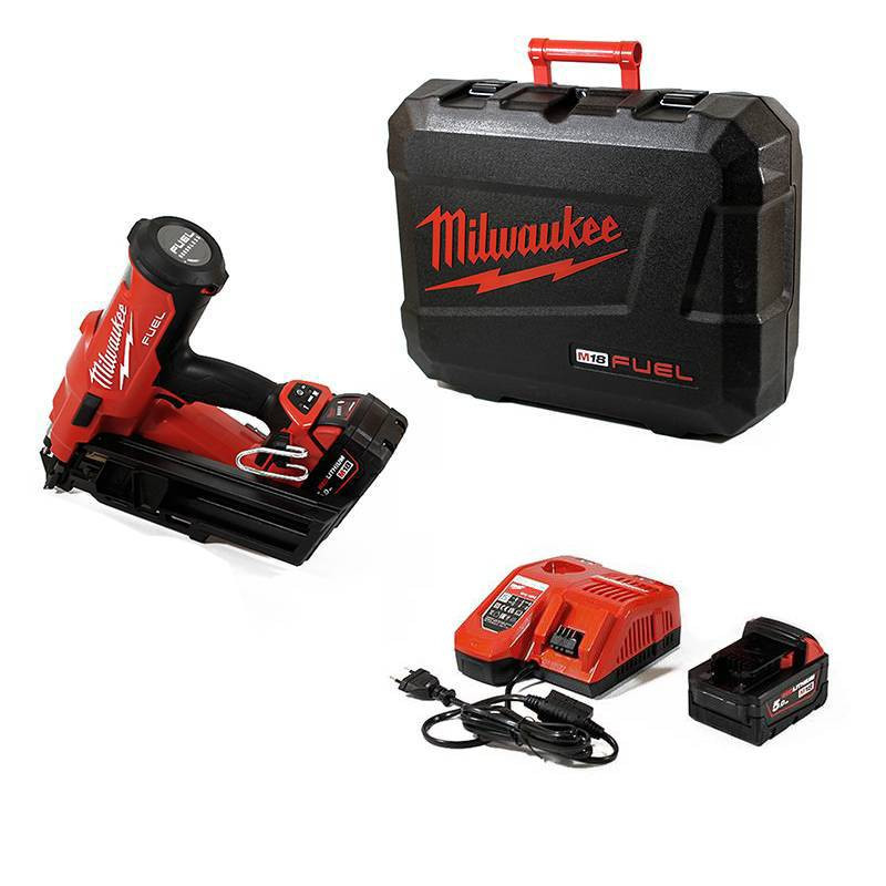 Gwoździarka akumulatorowa Milwaukee FFN-502C + 2xAku 5.0 Ah + ładowarka + walizka