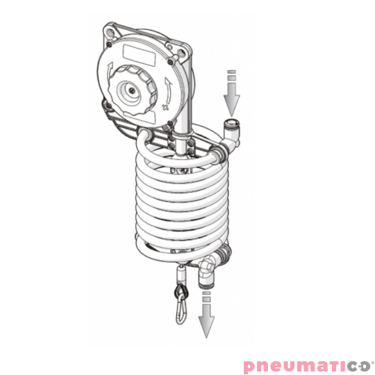 Przewód spiralny do balanserów ZECA 982 Przewód spiralny do balanserów ZECA 982