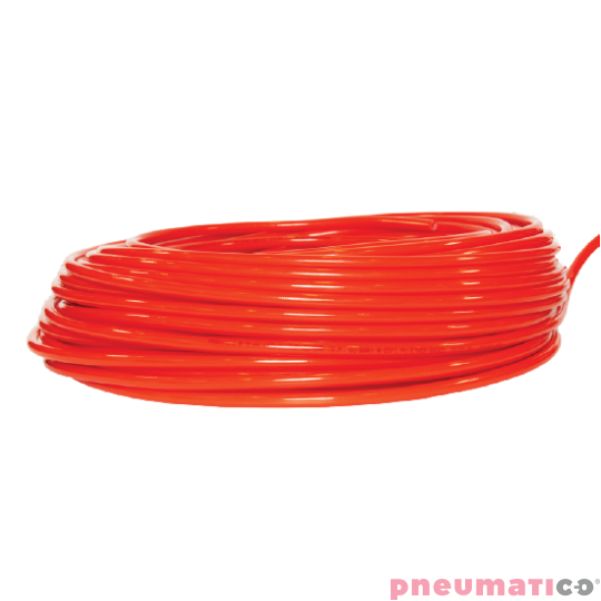 Wąż poliuretanowy prosty wzmocniony oplotem RQStrong 13x19mm PUB13/050/OR(ODC.) RQS