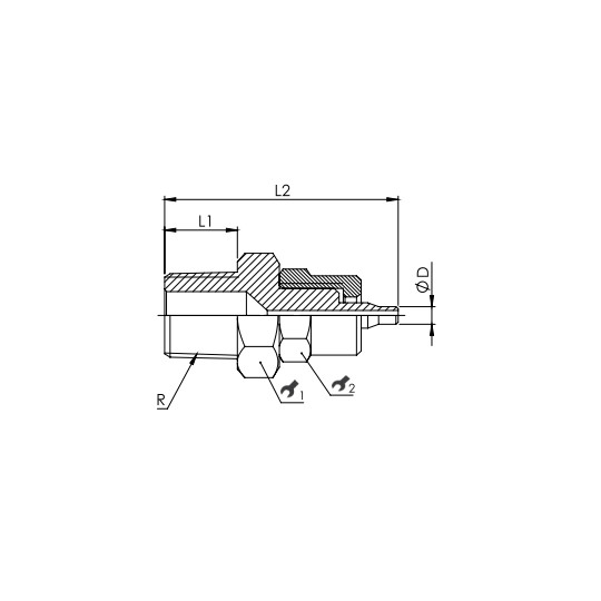 Złącze skręcane proste 8x6 mm z gw. zew. 1/8" RQS NKG188 Złącze skręcane proste 8x6 mm z gw. zew. 1/8" RQS NKG188