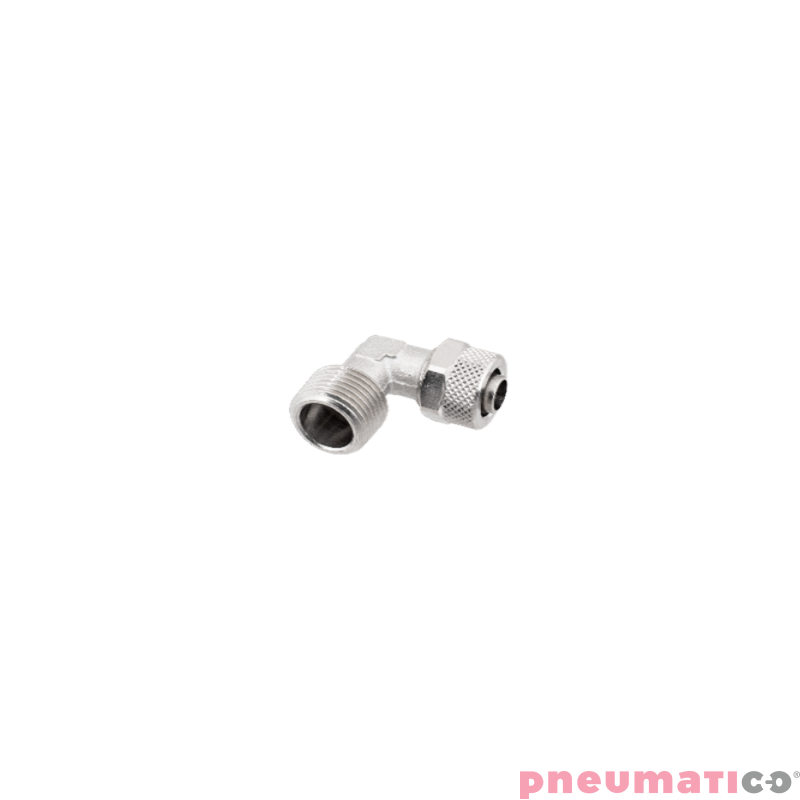 Złącze skręcane typu kolanko 6x4 mm z gw. zew. 1/8" RQS NKL186 Złącze skręcane typu kolanko 6x4 mm z gw. zew. 1/8" RQS NKL186