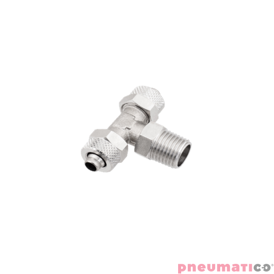 Złącze skręcane typu trójnik 10x8 mm z gw. zew. 1/8" RQS NKT1810 Złącze skręcane typu trójnik 10x8 mm z gw. zew. 1/8" RQS NKT1810