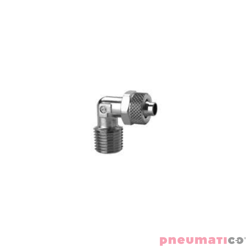 Złącze skręcane typu kolanko serii 1500 10x8mm R1/4"-Z CAMOZZI 1500-108-14