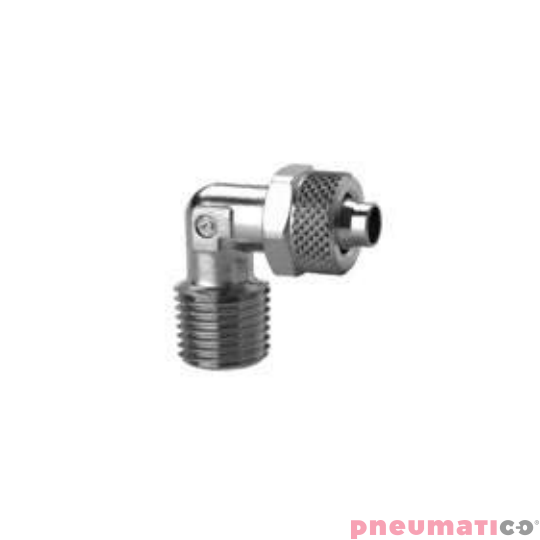 Złącze skręcane typu kolanko serii 1500 10x8mm R1/4"-Z CAMOZZI 1500-108-14