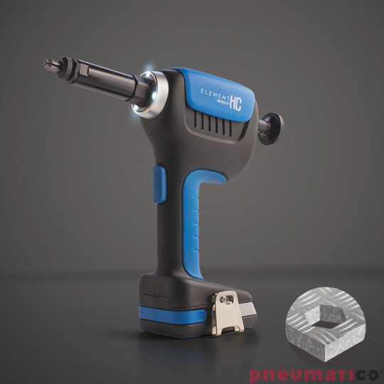 Narzędzie akumulatorowe do wycinania otworów sześciokątnych Scell-it E-HC-2XBAT M4-M10 Element HC Narzędzie akumulatorowe do wycinania otworów sześciokątnych Scell-it E-HC-2XBAT M4-M10 Element HC