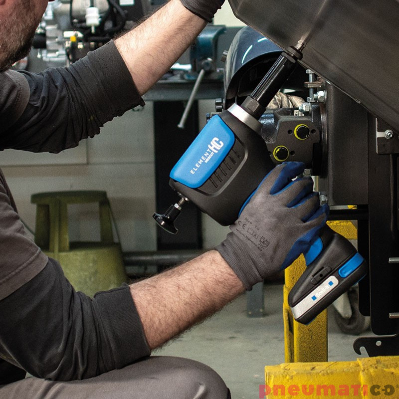 Narzędzie akumulatorowe do wycinania otworów sześciokątnych Scell-it E-HC-2XBAT M4-M10 Element HC Narzędzie akumulatorowe do wycinania otworów sześciokątnych Scell-it E-HC-2XBAT M4-M10 Element HC