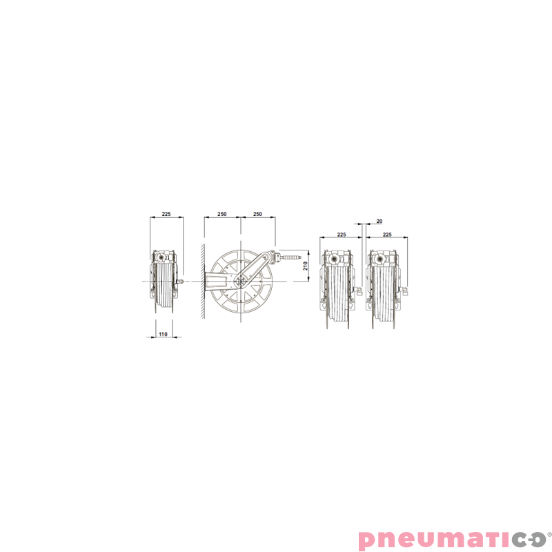 Zwijadło wysokociśnieniowe do wody i oleju 10mm G3/8"F ZECA 8442 15m