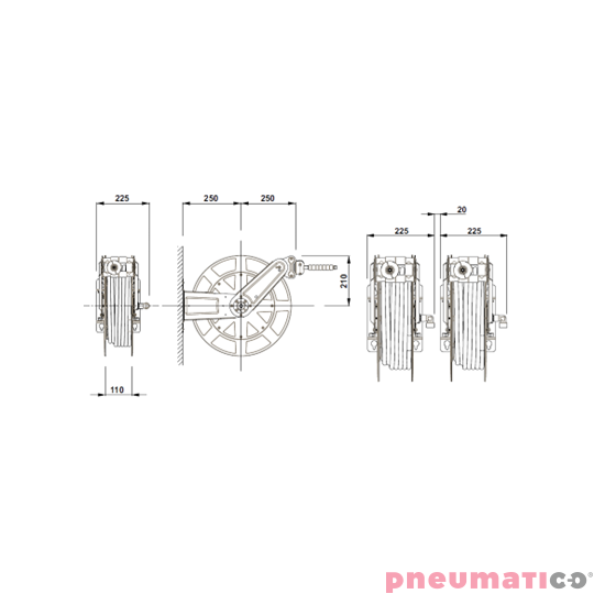 Zwijadło wysokociśnieniowe do wody i oleju 10mm G3/8"F ZECA 8442 15m