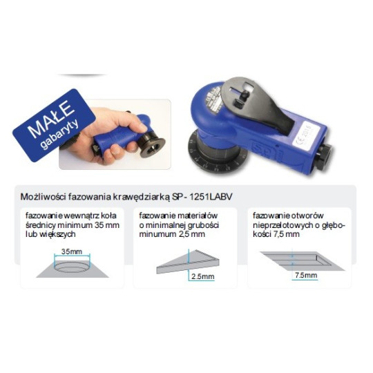 Krawędziarka SP AIR SP-7252F Krawędziarka SP AIR SP-7252F