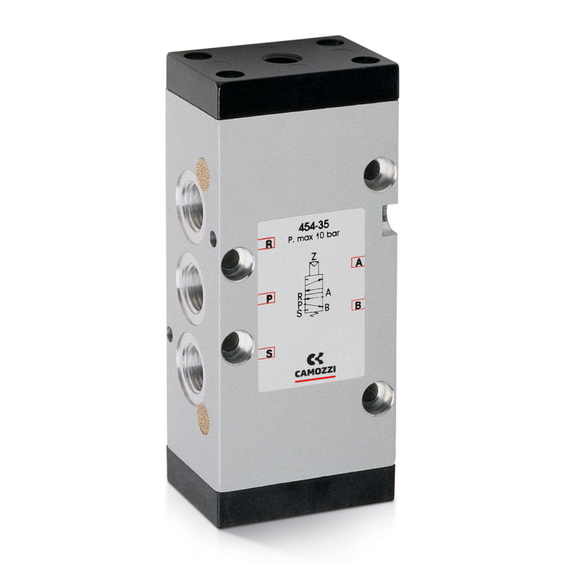 Zaw&oacute;r pneumatyczny rozdzielający monostabilny 5/2 G1/4" CAMOZZI 454-35