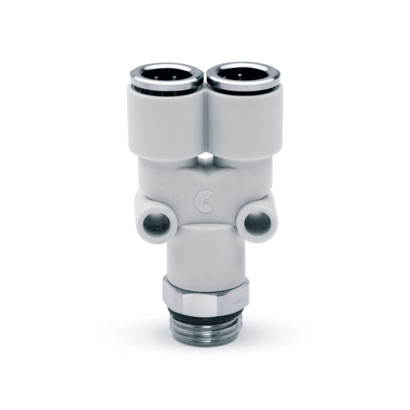 Złączka obrotowa typu Y serii 7562 z tw. sztucznych Ø6 G1/8'-Z CAMOZZI 7562-6-18