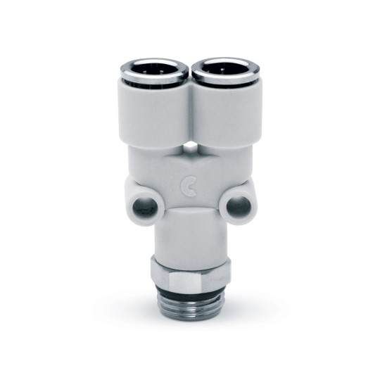 Złączka obrotowa typu Y serii 7562 z tw. sztucznych Ø6 G1/8'-Z CAMOZZI 7562-6-18