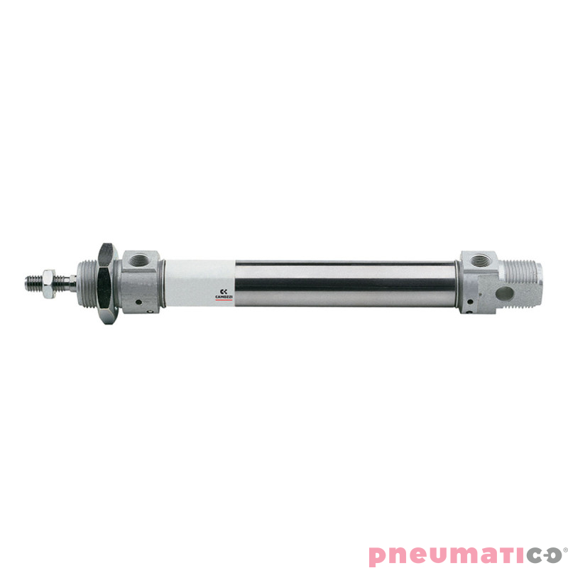 Mikrosiłownik serii 16 podw&oacute;jnego działania ISO 6432 O12 skok 25 Camozzi 16N2A12A025