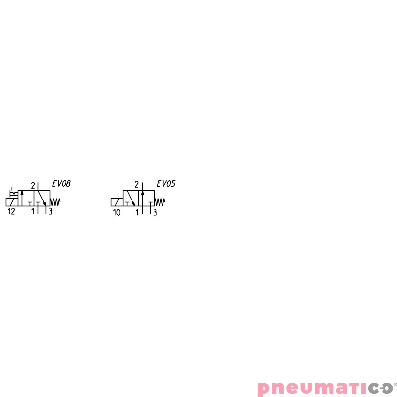 Elektrozawór 3/2 NC M5 Camozzi A331-0C2