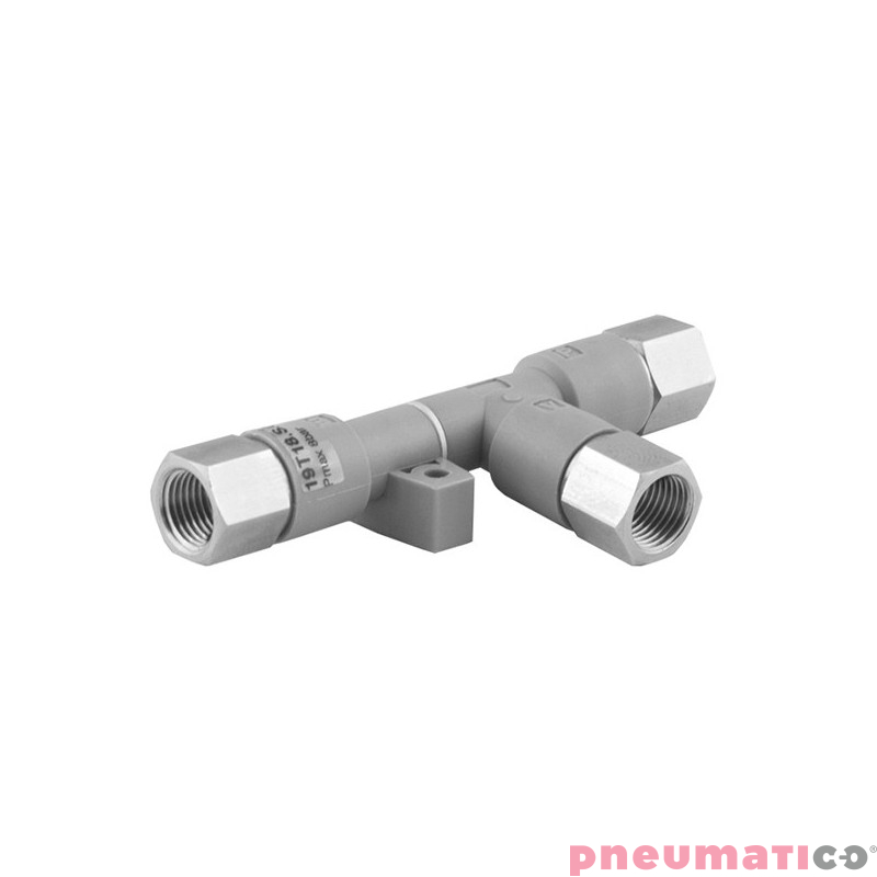 Jednostopniowy generator podciśnienia (eżektor) T18 PNEUMAX 19T18.S.07.HV.VV