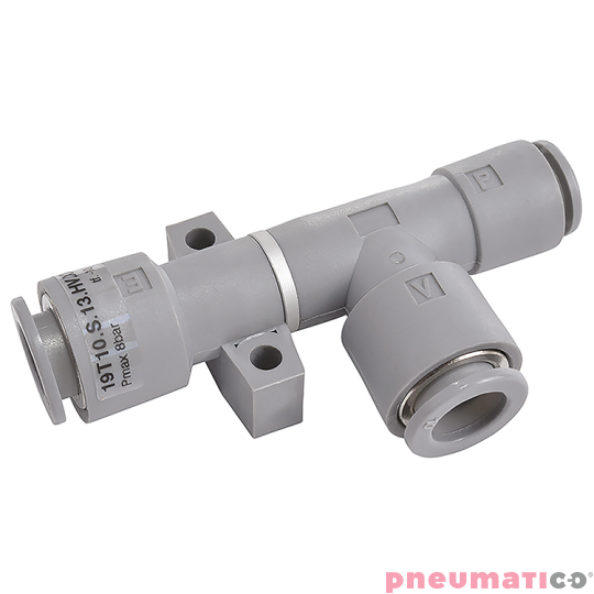 Jednostopniowy generator podciśnienia (eżektor) T06 PNEUMAX 19T06.S.10.HV.ZY Jednostopniowy generator podciśnienia (eżektor) T06 PNEUMAX 19T06.S.10.HV.ZY