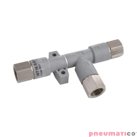 Jednostopniowy generator podciśnienia (eżektor) T14 PNEUMAX 19T14.S.15.HV.UU Jednostopniowy generator podciśnienia (eżektor) T14 PNEUMAX 19T14.S.15.HV.UU