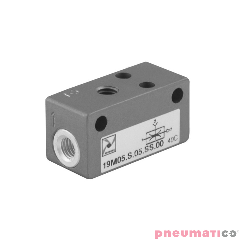 Jednostopniowy generator podciśnienia (eżektor) M5 PNEUMAX 19M05.S.05.SS.00