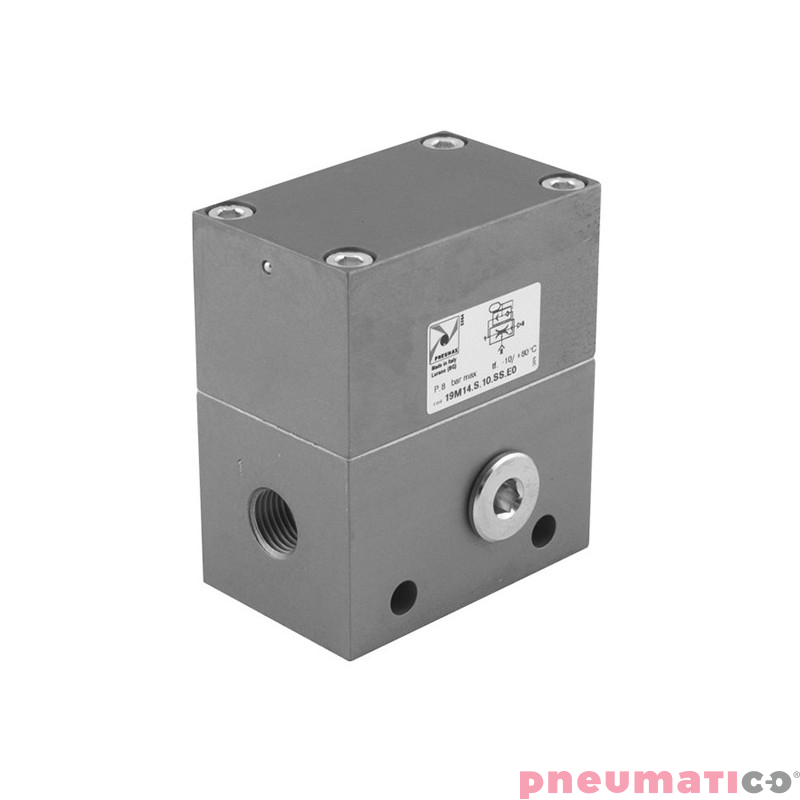 Jednostopniowy generator podciśnienia (eżektor) G1/4" PNEUMAX 19M14.S.10.SS.E0 Jednostopniowy generator podciśnienia (eżektor) G1/4" PNEUMAX 19M14.S.10.SS.E0