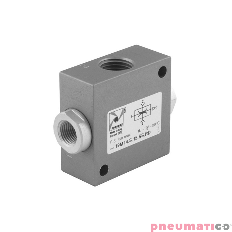 Jednostopniowy generator podciśnienia (eżektor) G1/4" PNEUMAX 19M14.S.15.SS.RD Jednostopniowy generator podciśnienia (eżektor) G1/4" PNEUMAX 19M14.S.15.SS.RD