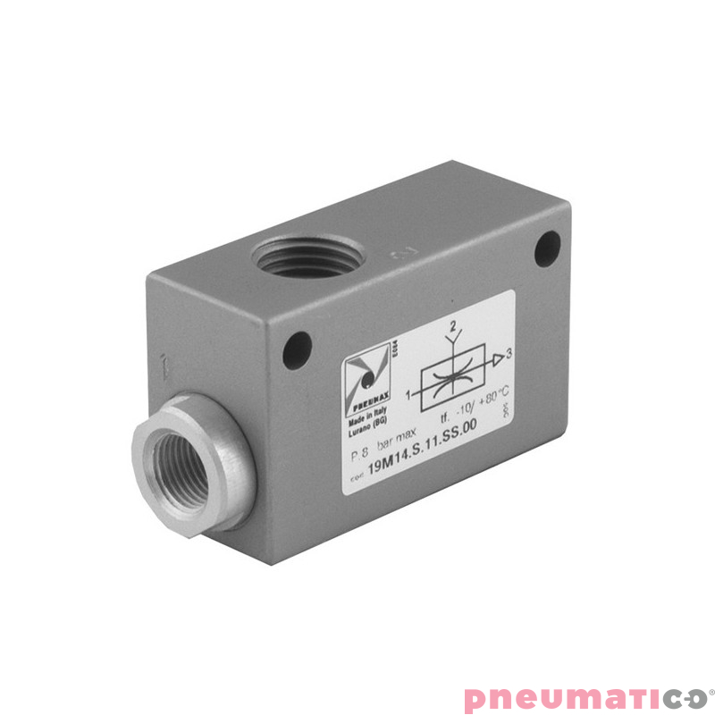 Jednostopniowy generator podciśnienia (eżektor) G1/4" PNEUMAX 19M14.S.11.SS.00