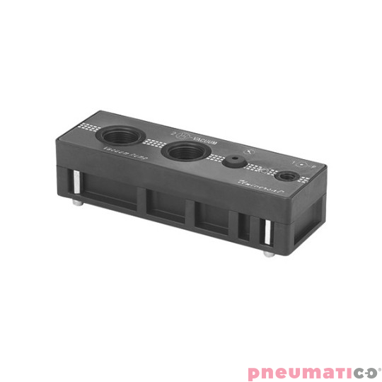 Wielostopniowy generator podciśnienia (eżektor) o dużym przepływie G3/4" PNEUMAX 19T34.M.41.HF.QQ Wielostopniowy generator podciśnienia (eżektor) o dużym przepływie G3/4" PNEUMAX 19T34.M.41.HF.QQ