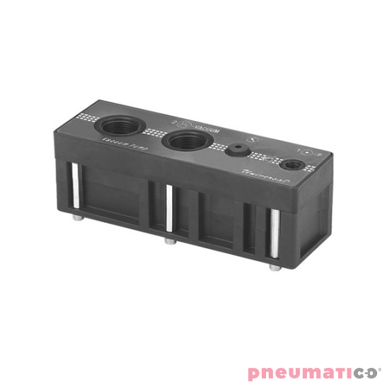 Wielostopniowy generator podciśnienia (eżektor) o dużym przepływie G3/4" PNEUMAX 19T34.M.52.HF.QQ Wielostopniowy generator podciśnienia (eżektor) o dużym przepływie G3/4" PNEUMAX 19T34.M.52.HF.QQ