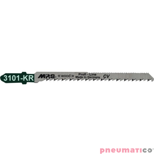 Brzeszczot do cięcia drewna z podwójnym uzębieniem 100 mm do wyrzynarki MPS 3101-KR Brzeszczot do cięcia drewna z podwójnym uzębieniem 100 mm do wyrzynarki MPS 3101-KR