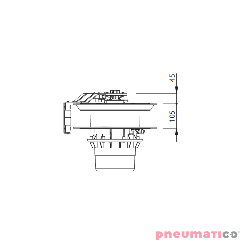 Ramię z linką rolkową ZECA 1406 Ramię z linką rolkową ZECA 1406