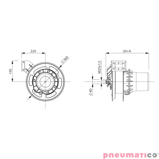 Ramię z linką rolkową ZECA 1406 Ramię z linką rolkową ZECA 1406