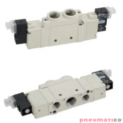 ELEKTROZAW&Oacute;R 5/3 G 1/4'' CENTR. ODCIĘTY TEKMA DFY-C-02-DC24V