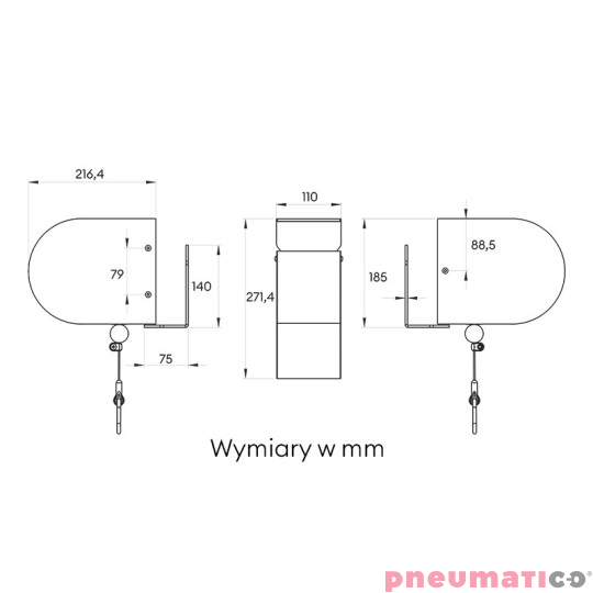 Retractor EV2 Pneumatico 4-6kg ⌀24,5-26 mm Retractor EV2 Pneumatico 4-6kg ⌀24,5-26 mm