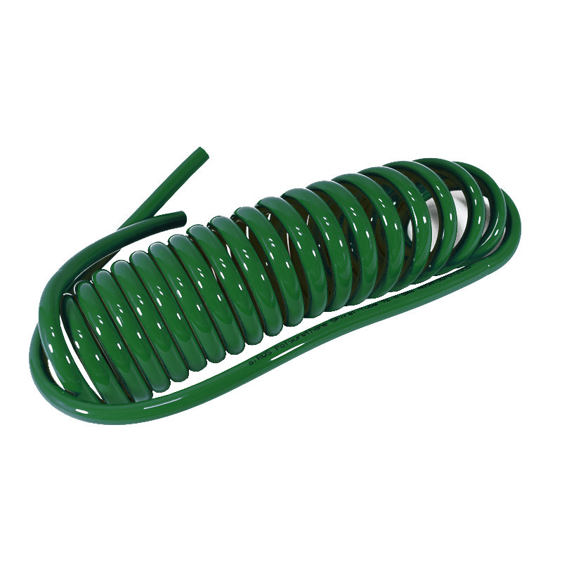 Wąż spiralny RQS PU 12x8mm 12m prosta końcówka TBC120812G zielony Wąż spiralny RQS PU 12x8mm 12m prosta końcówka TBC120812G zielony