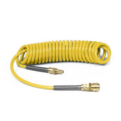 Wąż spiralny Rectus  PU 6.5x10mm 5m prosta końc&oacute;wka i szybkozłącza TBC/26KK1065-05Y ż&oacute;łty