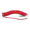 Wąż spiralny Rectus PU 8x12mm 9m prosta końc&oacute;wka i szybkozłącza TBC/26KK1208-09R czerwony