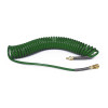 Wąż spiralny Rectus PU 6.5x10mm 9m prosta końc&oacute;wka i szybkozłącza TBC/26KK1065-09G zielony