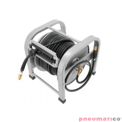 Wąż pneumatyczny na bębnie automatyczny podłogowy 1/4" 30m 16x10mm 20bar AIRPRESS 46510